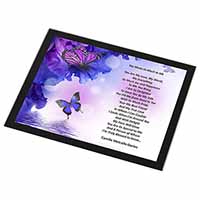 Love Poem for Someone Special Black Rim High Quality Glass Placemat