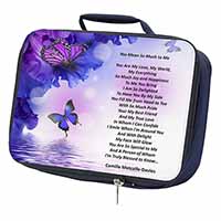 Love Poem for Someone Special Navy Insulated School Lunch Box/Picnic Bag