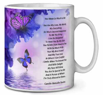 Love Poem for Someone Special Ceramic 10oz Coffee Mug/Tea Cup