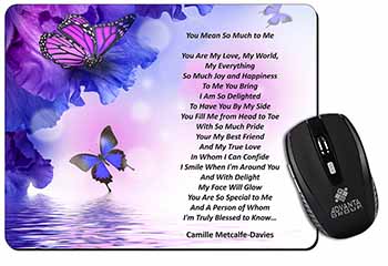 Love Poem for Someone Special Computer Mouse Mat