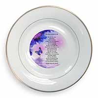 Love Poem for Someone Special Gold Rim Plate Printed Full Colour in Gift Box