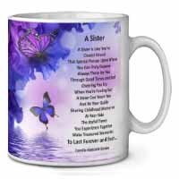 Sister Love Sentiment Poem Ceramic 10oz Coffee Mug/Tea Cup