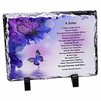 Sister Love Sentiment Poem, Stunning Photo Slate