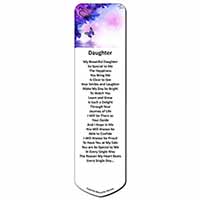 Daughter Poem Sentiment Bookmark, Book mark, Printed full colour