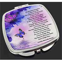 Daughter Poem Sentiment Make-Up Compact Mirror