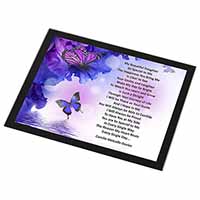 Daughter Poem Sentiment Black Rim High Quality Glass Placemat