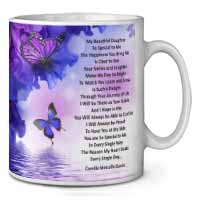 Daughter Poem Sentiment Ceramic 10oz Coffee Mug/Tea Cup