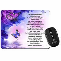 Daughter Poem Sentiment Computer Mouse Mat