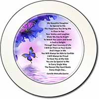 Daughter Poem Sentiment Car or Van Permit Holder/Tax Disc Holder