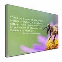 Importance of Bees Quote Canvas X-Large 30"x20" Wall Art Print
