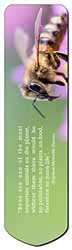 Importance of Bees Quote Bookmark, Book mark, Printed full colour