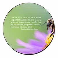 Importance of Bees Quote Fridge Magnet Printed Full Colour