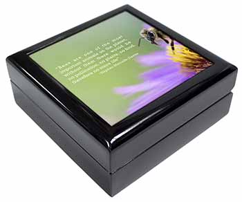 Importance of Bees Quote Keepsake/Jewellery Box
