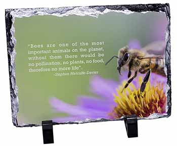 Importance of Bees Quote, Stunning Photo Slate