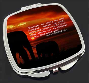 Elephants & Earth Quote Make-Up Compact Mirror