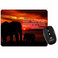Elephants & Earth Quote Computer Mouse Mat