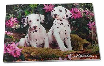 Large Glass Cutting Chopping Board Dalmatian Puppy Dogs 