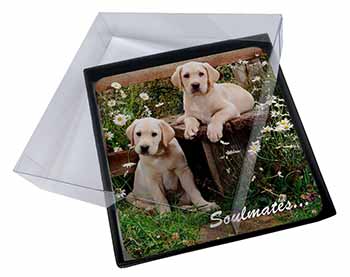 4x Yellow Labrador Puppy Dogs 