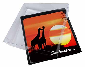 4x Sunset Giraffes 