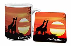 Sunset Giraffes 