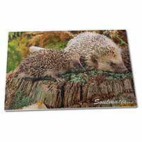 Large Glass Cutting Chopping Board Hedgehogs 