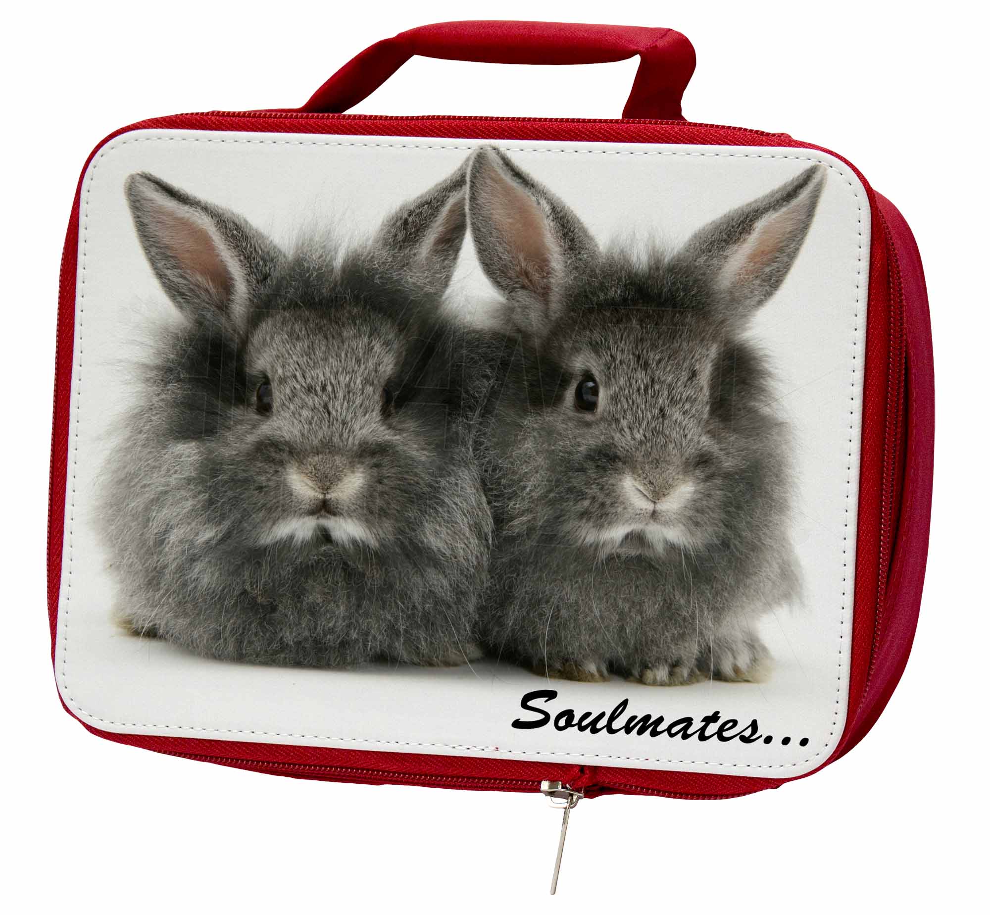 Two Silver Rabbits 'Soulmates' Insulated Red School Lunch Box/Picnic, SOUL-74LBR Two Silver Rabbits 'Soulmates' Insulated Red School SOUL-74LBR Lunch Box/Picnic, SOUL-74LBR School 363f9b