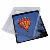 4x Hot Air Balloon Picture Table Coasters Set in Gift Box - Advanta Group®