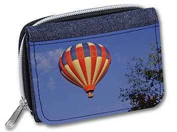 Hot Air Balloon Unisex Denim Purse Wallet