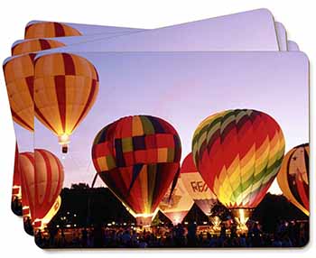 Hot Air Balloons at Night Picture Placemats in Gift Box
