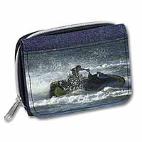 Jet Ski Skiier Unisex Denim Purse Wallet