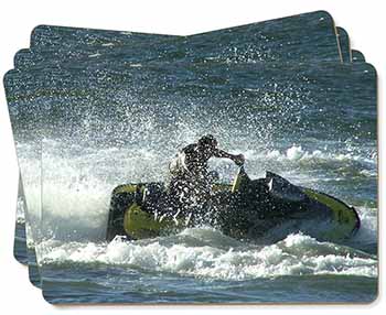 Jet Ski Skiier Picture Placemats in Gift Box
