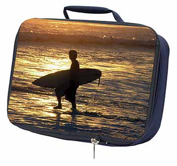 Sunset Surf Navy Insulated School Lunch Box/Picnic Bag