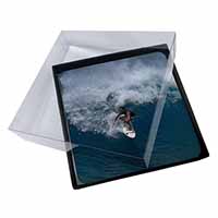 4x Surf Board Surfing - Water Sports Picture Table Coasters Set in Gift Box