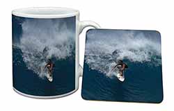 Surf Board Surfing - Water Sports Mug and Coaster Set