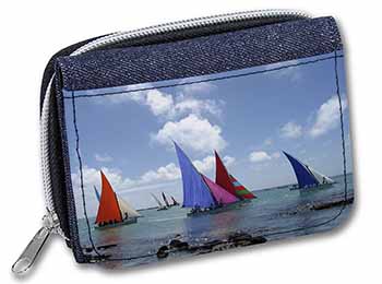 Sailing Regatta Unisex Denim Purse Wallet