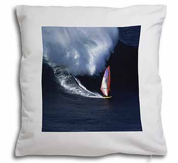 Wind Surfer Soft White Velvet Feel Scatter Cushion