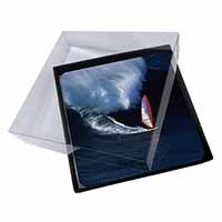 4x Wind Surfer Picture Table Coasters Set in Gift Box