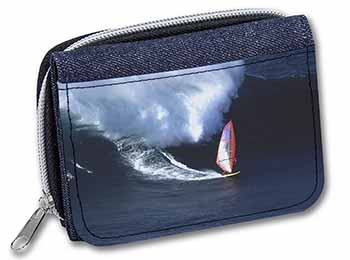 Wind Surfer Unisex Denim Purse Wallet