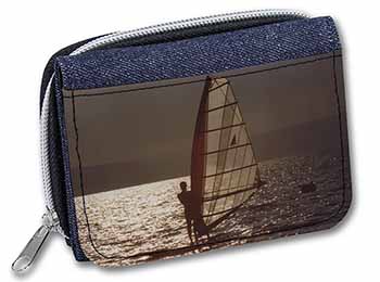 Wind Surfing Unisex Denim Purse Wallet