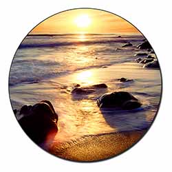 Secluded Sunset Beach Fridge Magnet Stocking Filler Christmas Gift