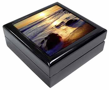 Secluded Sunset Beach Keepsake/Jewellery Box Christmas Gift