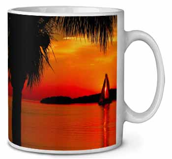 Sunset Sailing Yacht Ceramic Coffee Mug/Tea Cup