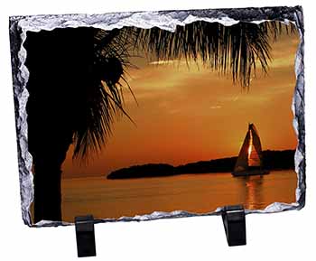 Sunset Sailing Yacht, Stunning Photo Slate