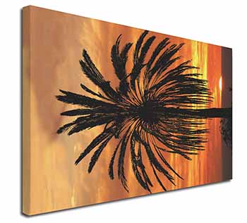 Tropical Palm Sunset Canvas X-Large 30"x20" Wall Art Print