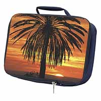 Tropical Palm Sunset Navy Insulated School Lunch Box/Picnic Bag