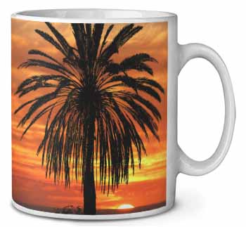 Tropical Palm Sunset Ceramic 10oz Coffee Mug/Tea Cup