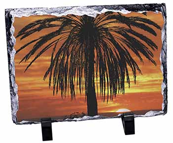 Tropical Palm Sunset, Stunning Photo Slate