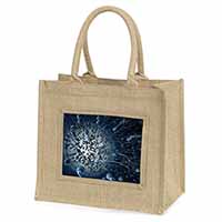 Racing Sperms-No Condoms Needed! Natural/Beige Jute Large Shopping Bag