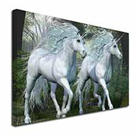 White Unicorns Canvas X-Large 30"x20" Wall Art Print