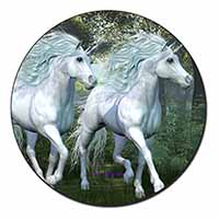 White Unicorns Fridge Magnet Printed Full Colour